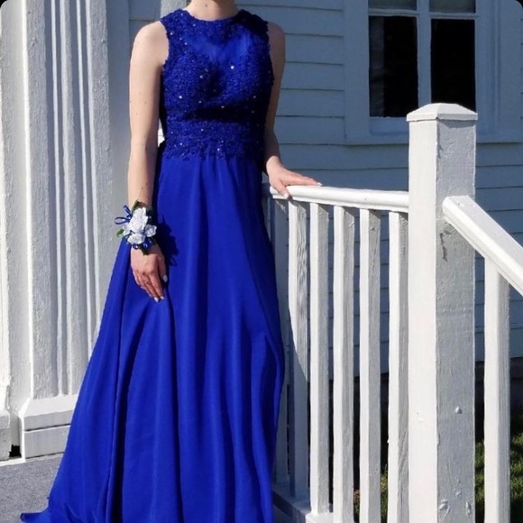 Blue prom dress - Picture 2 of 2